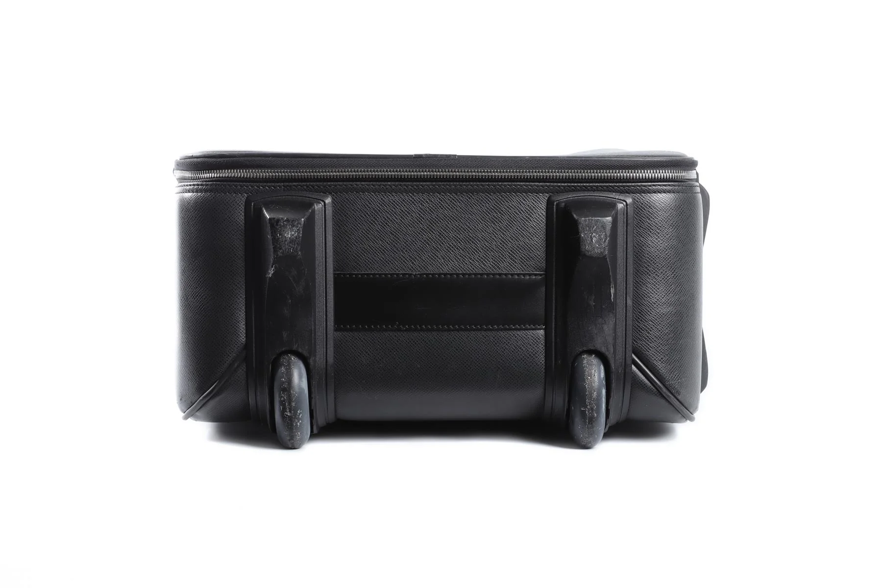 LOUIS VUITTON BLACK 2004 PEGASE 55 TAIGA LEATHER SUITCASE - Image 7