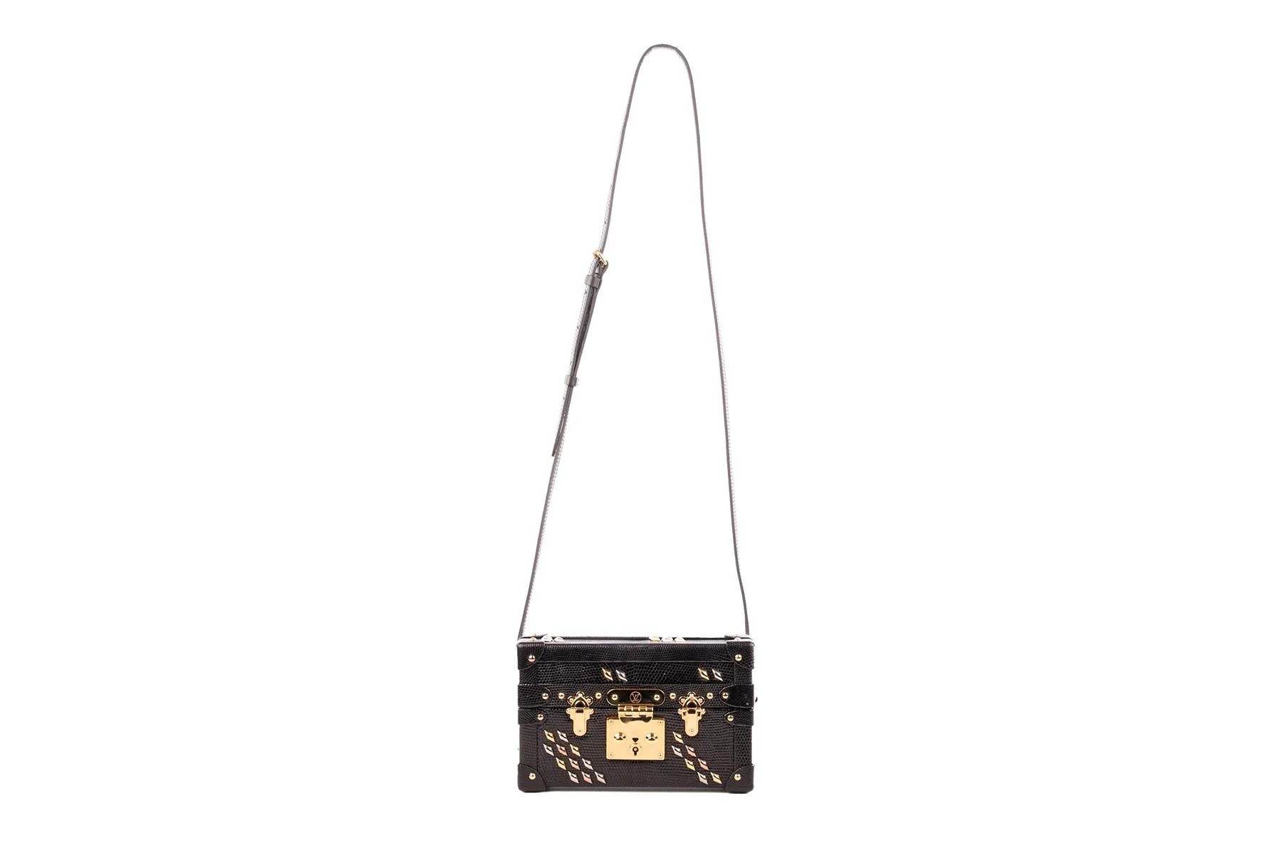 LOUIS VUITTON BLACK 2016 PETITE MALLE LEATHER CLUTCH - Image 3