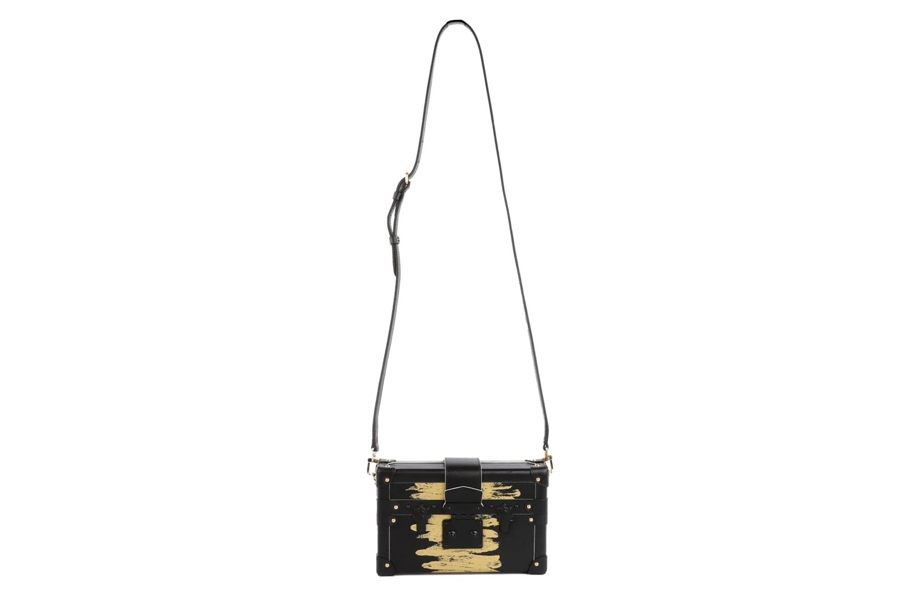 LOUIS VUITTON BLACK 2017 PETITE MALLE GOLDEN LIGHT LEATHER CLUTCH - Image 3