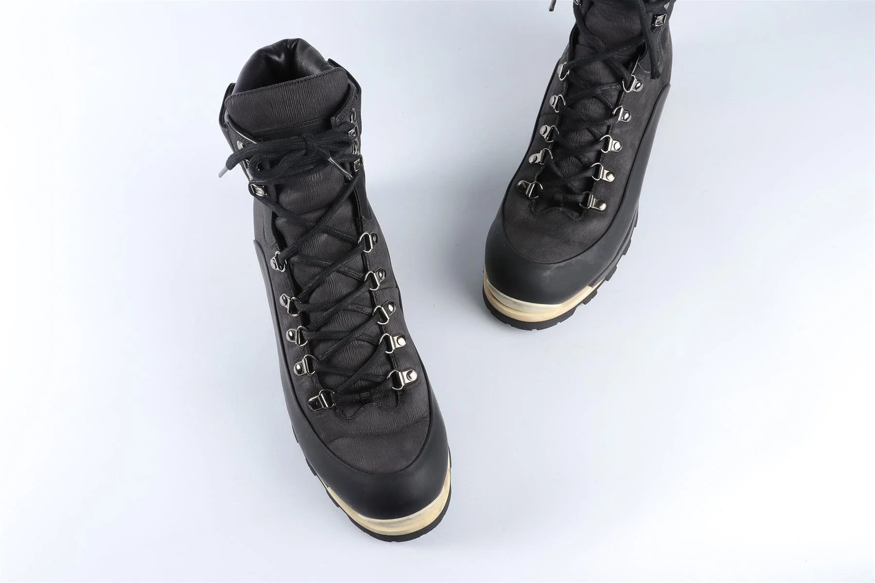 LOUIS VUITTON BLACK MEN'S ALPINIST LEATHER ANKLE BOOTS EU 42.5 UK 8.5 US 9.5 - Image 4