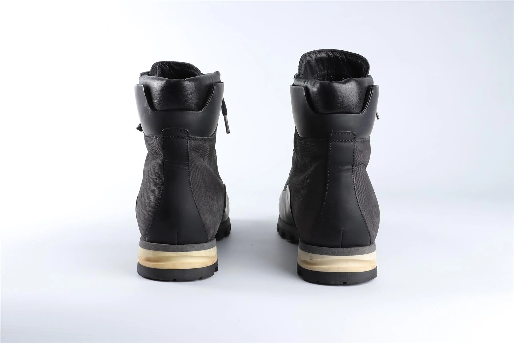 LOUIS VUITTON BLACK MEN'S ALPINIST LEATHER ANKLE BOOTS EU 42.5 UK 8.5 US 9.5 - Image 5