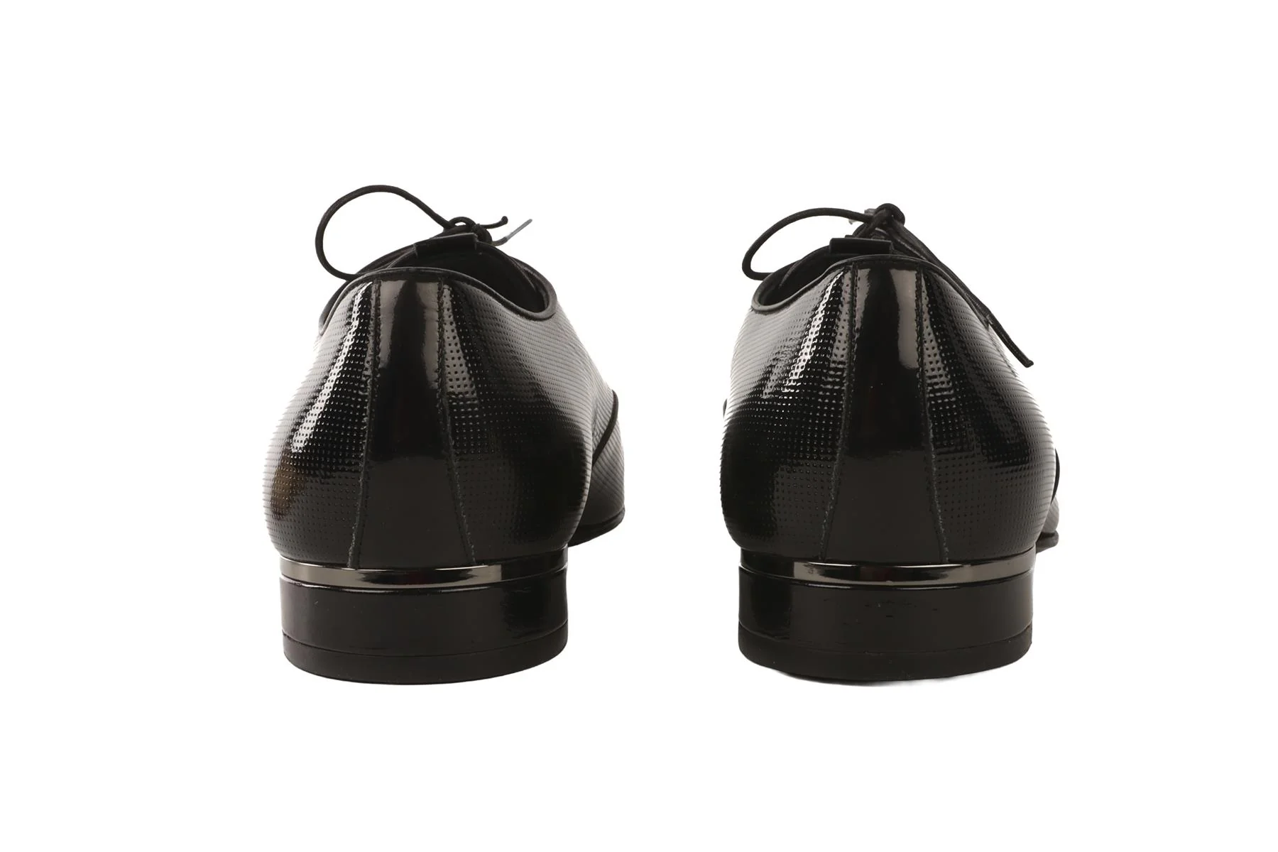 LOUIS VUITTON BLACK MEN'S PATENT LEATHER BROGUES EU 40 UK 7 US 10 - Image 5