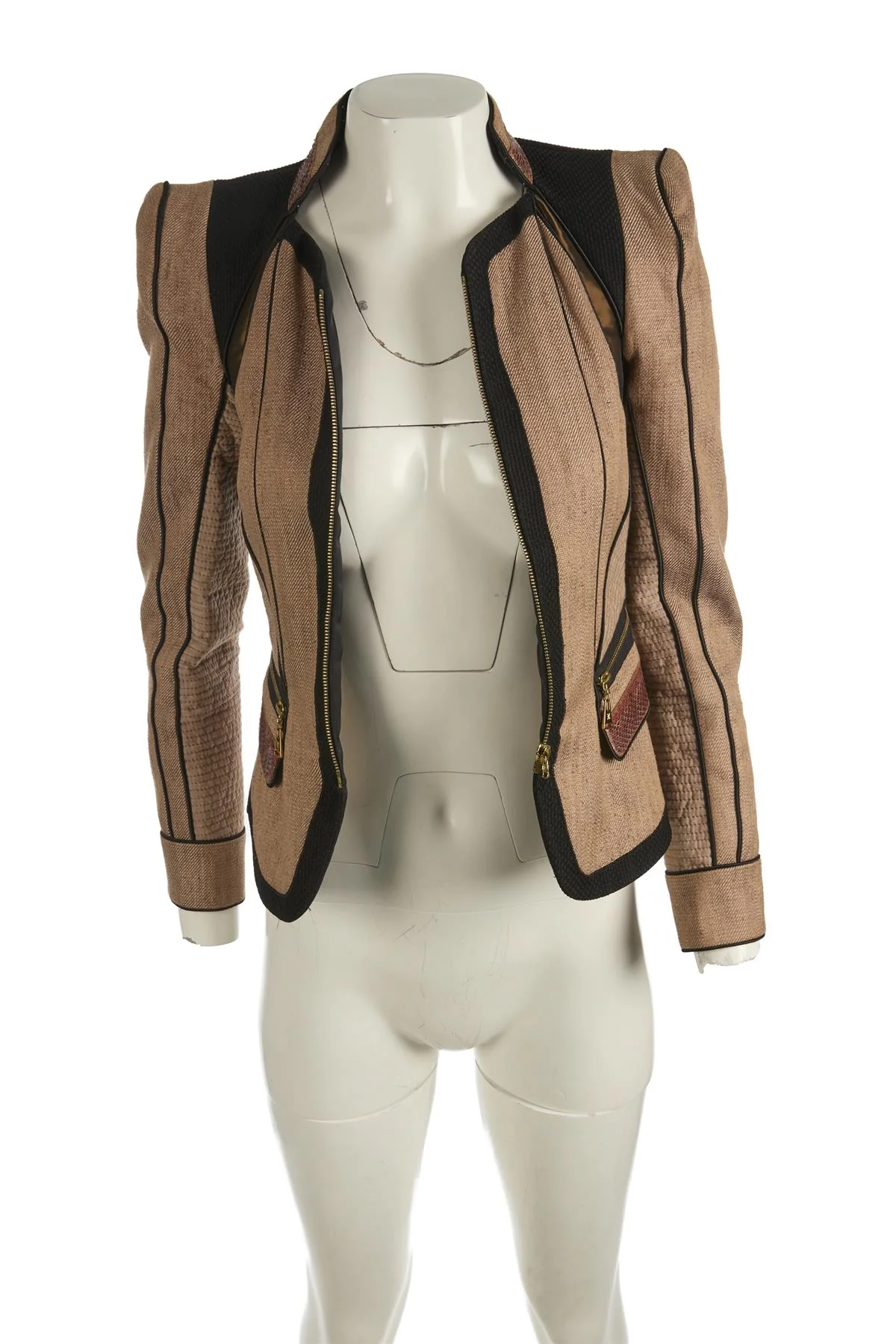 LOUIS VUITTON BROWN 2009 COTTON JACKET FR 36 UK 8 - Image 2