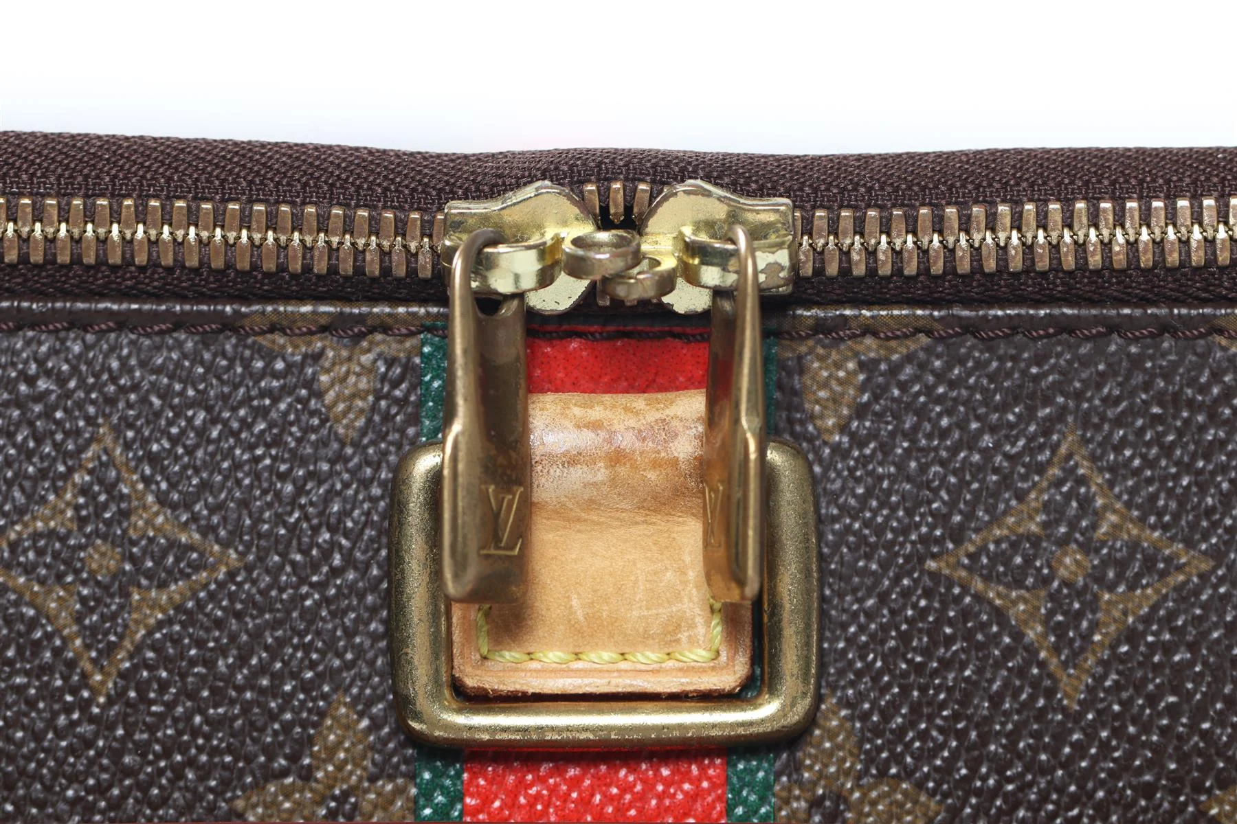 LOUIS VUITTON BROWN 2010 PEGASE 55 COATED CANVAS SUITCASE - Image 10