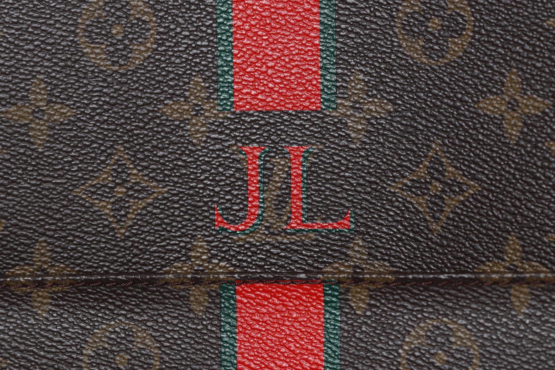 LOUIS VUITTON BROWN 2010 PEGASE 55 COATED CANVAS SUITCASE - Image 11