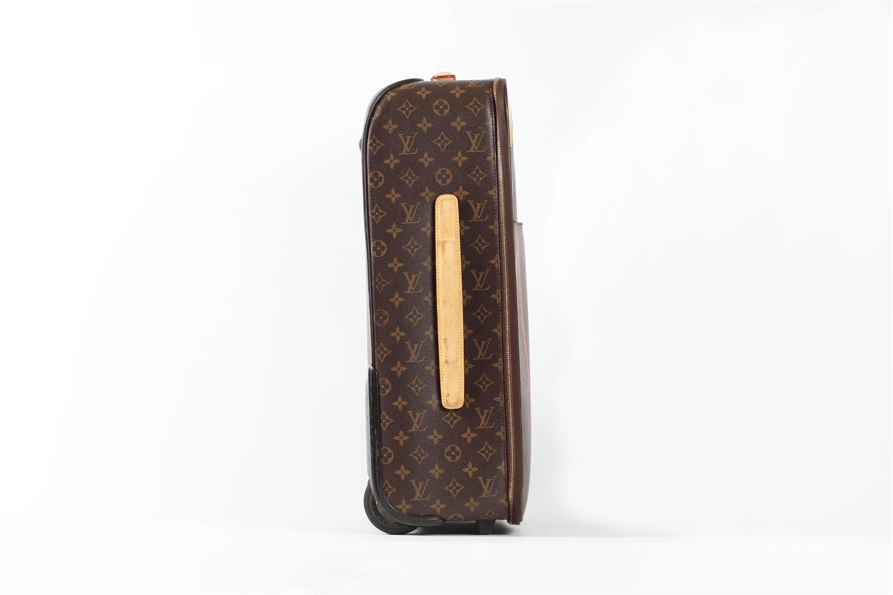 LOUIS VUITTON BROWN 2010 PEGASE 55 COATED CANVAS SUITCASE - Image 16