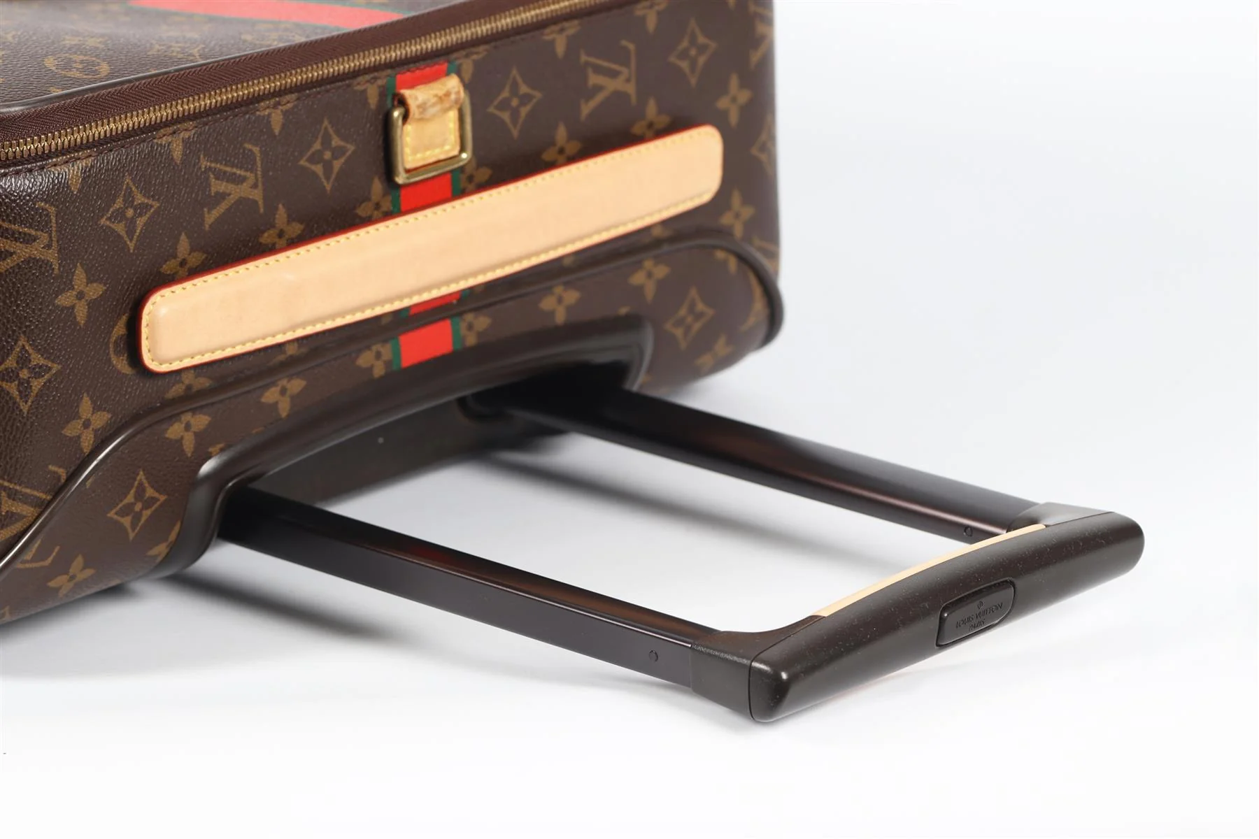 LOUIS VUITTON BROWN 2010 PEGASE 55 COATED CANVAS SUITCASE - Image 21