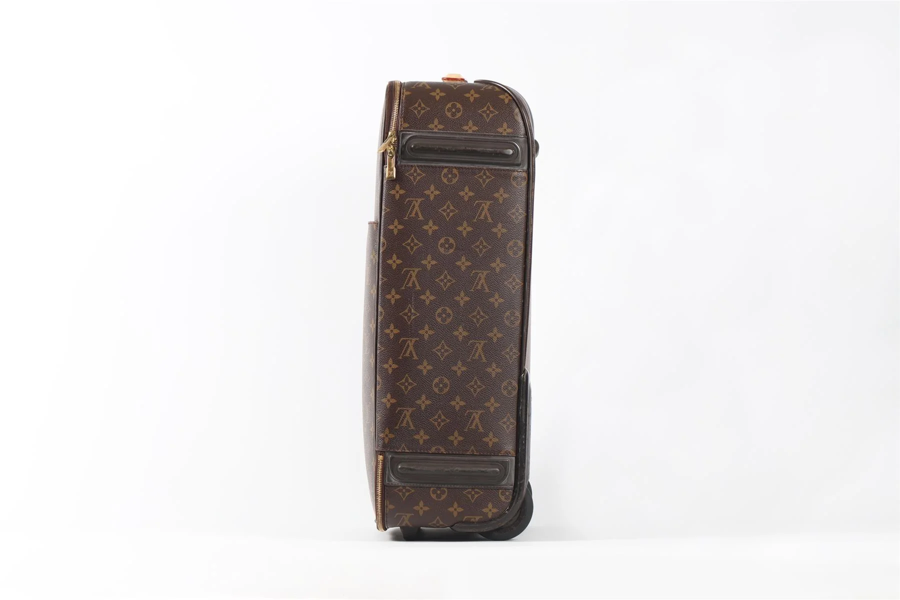 LOUIS VUITTON BROWN 2010 PEGASE 55 COATED CANVAS SUITCASE - Image 5