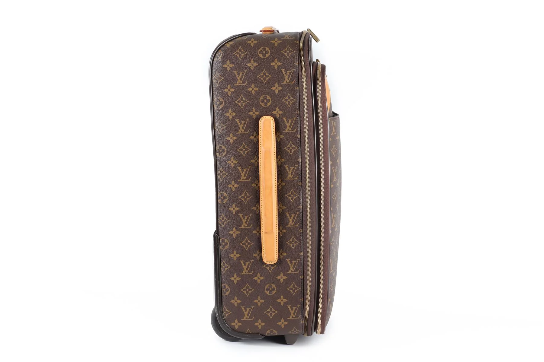 LOUIS VUITTON BROWN 2013 PEGASE LEGERE 55 MONOGRAM COATED CANVAS SUITCASE - Image 5