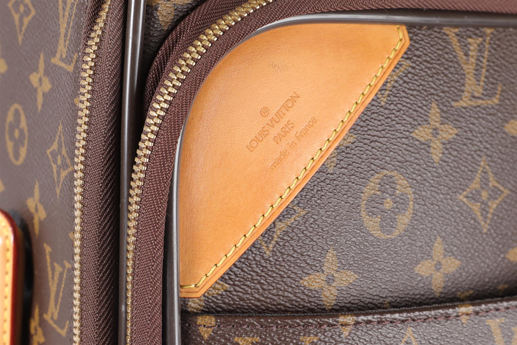 LOUIS VUITTON BROWN 2013 PEGASE LEGERE 55 MONOGRAM COATED CANVAS SUITCASE - Image 9