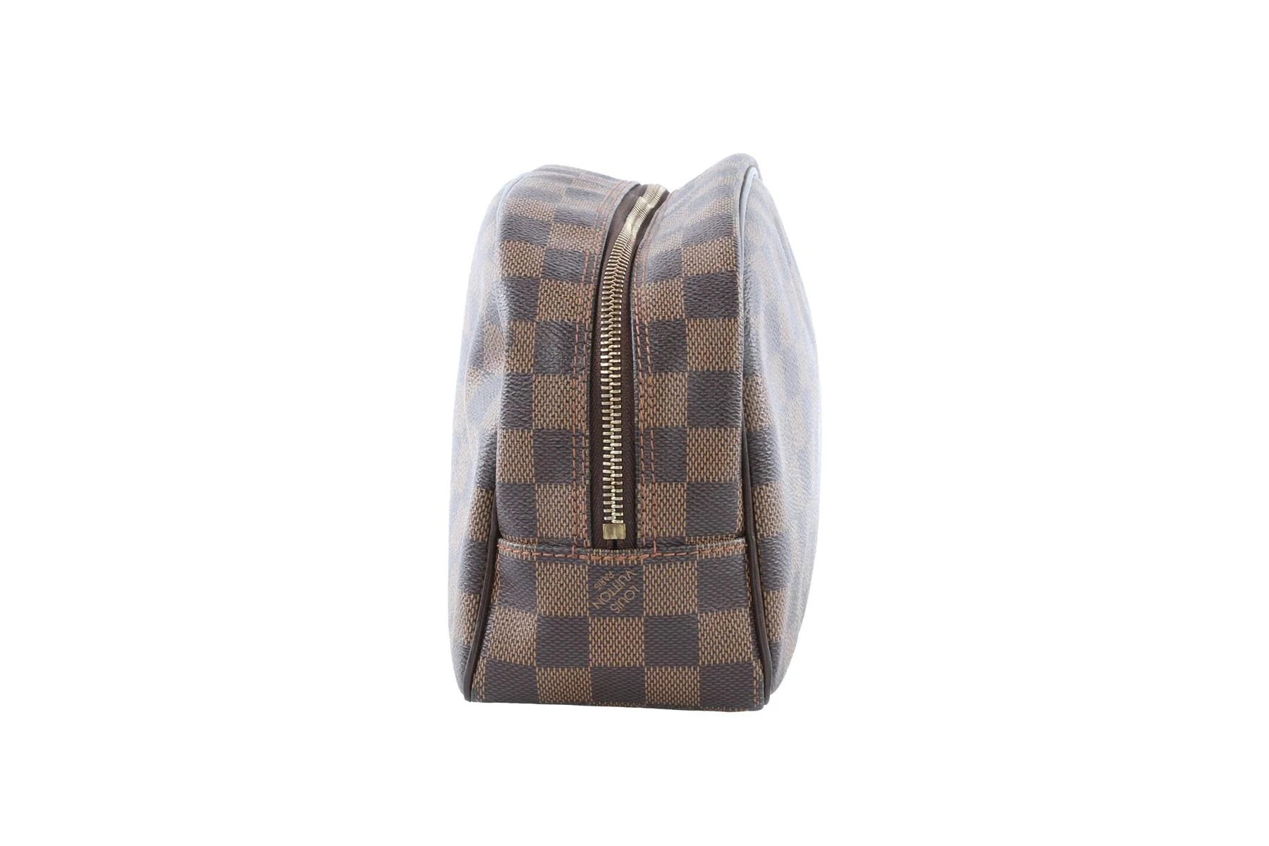 LOUIS VUITTON BROWN 2013 TROUSSE TOILETTE 25 DAMIER EBENE COSMETICS POUCH - Image 5