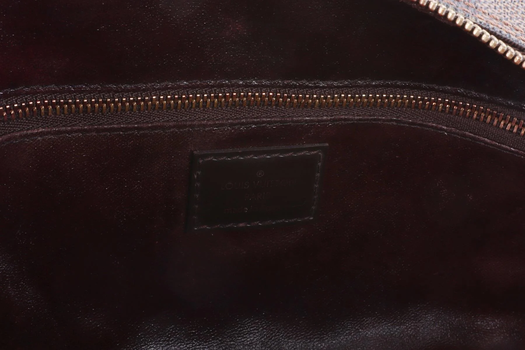 LOUIS VUITTON BROWN 2013 TROUSSE TOILETTE 25 DAMIER EBENE COSMETICS POUCH - Image 8