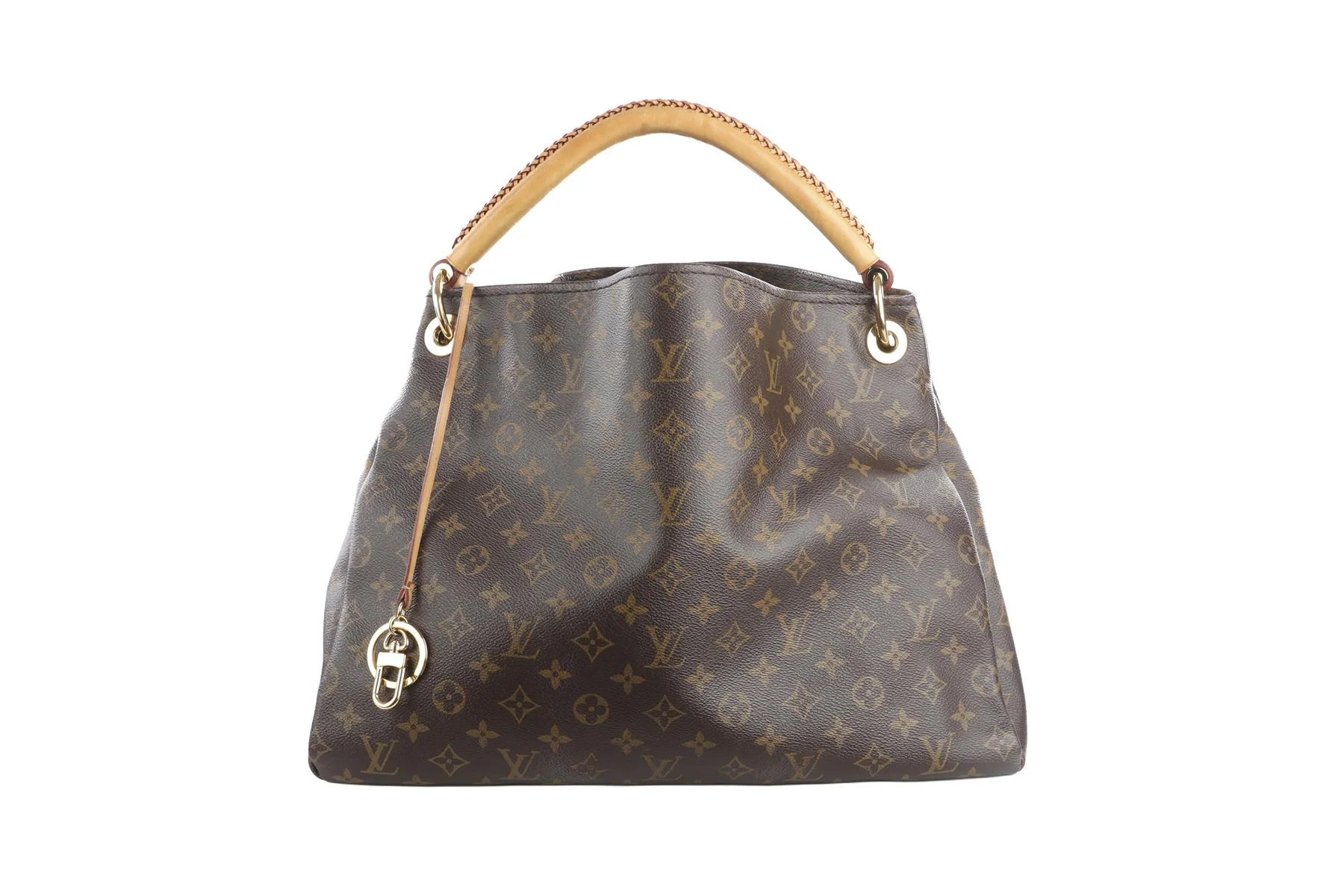 LOUIS VUITTON BROWN 2015 ARTSY GM MONOGRAM COAT CANVAS SHOULDER BAG - Image 2