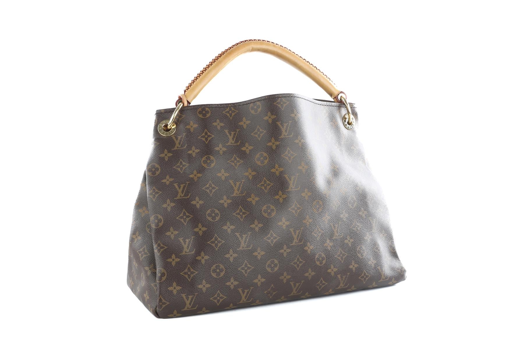 LOUIS VUITTON BROWN 2015 ARTSY GM MONOGRAM COAT CANVAS SHOULDER BAG - Image 3