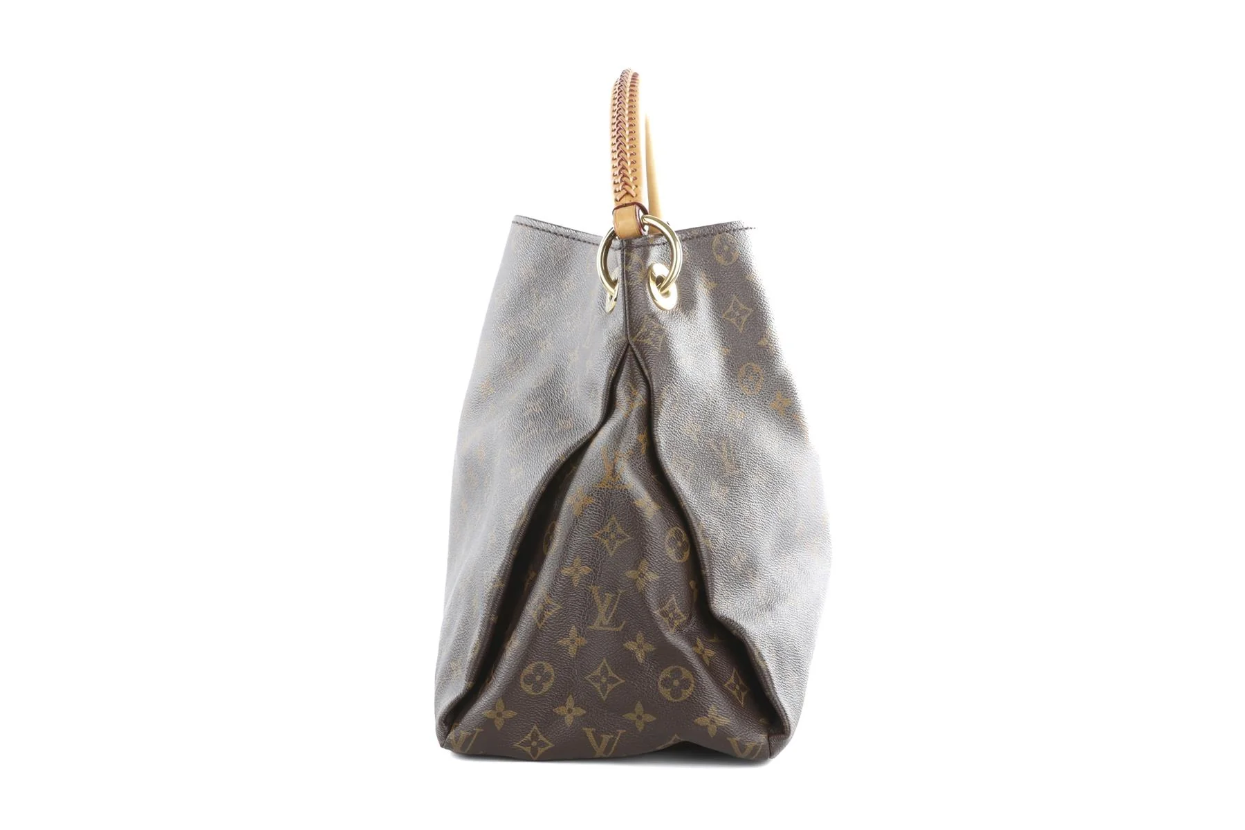 LOUIS VUITTON BROWN 2015 ARTSY GM MONOGRAM COAT CANVAS SHOULDER BAG - Image 5