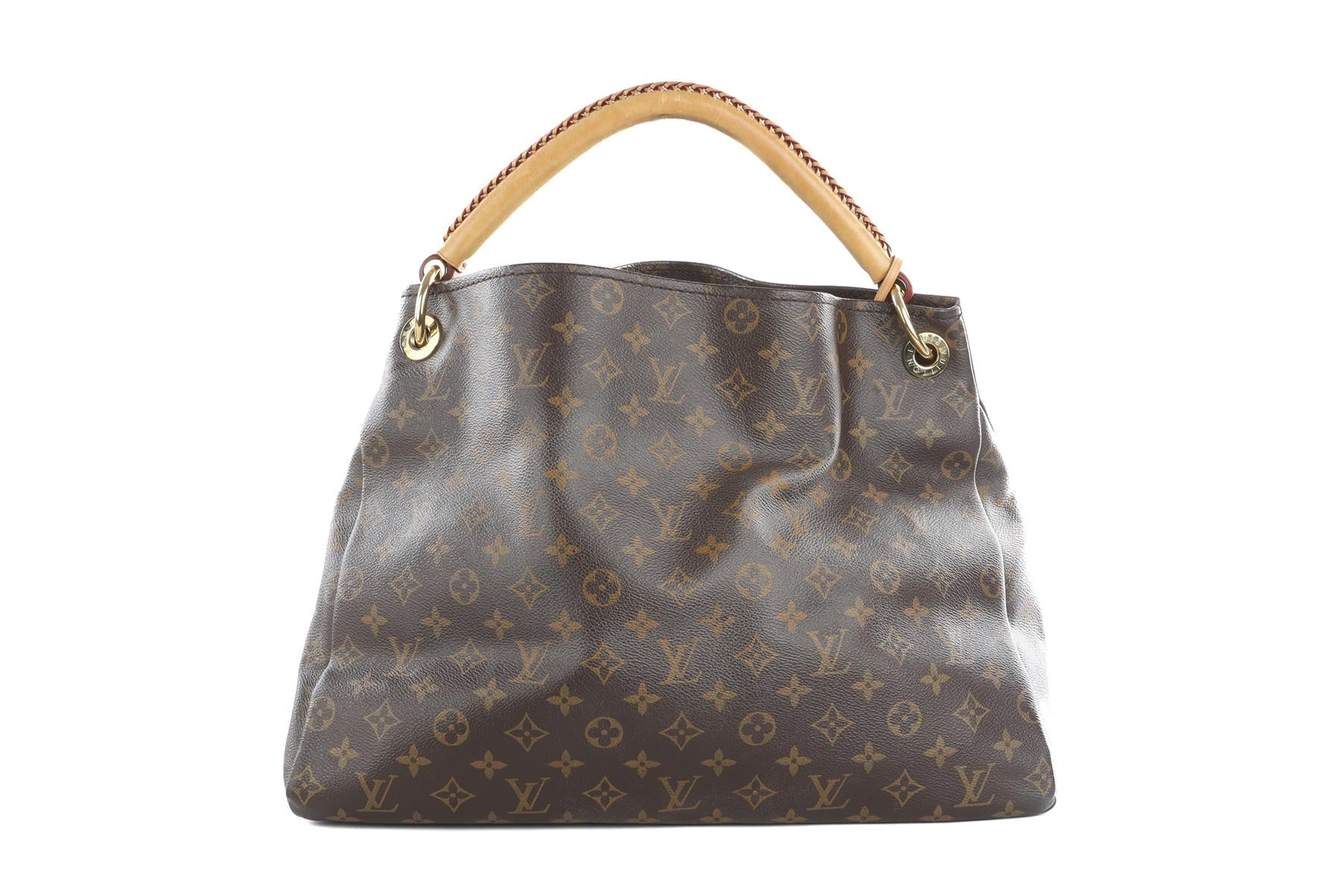 LOUIS VUITTON BROWN 2015 ARTSY GM MONOGRAM COAT CANVAS SHOULDER BAG - Image 6