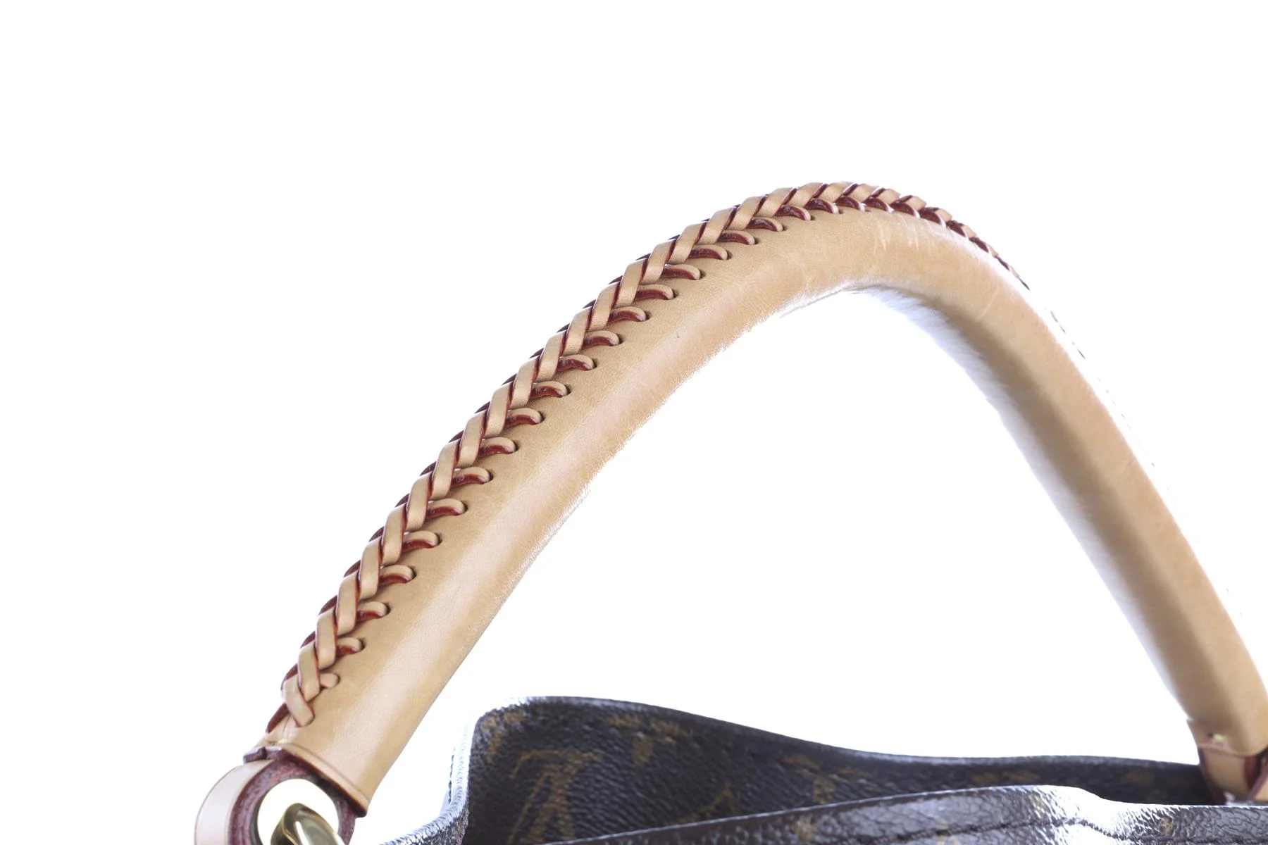 LOUIS VUITTON BROWN 2015 ARTSY GM MONOGRAM COAT CANVAS SHOULDER BAG - Image 8