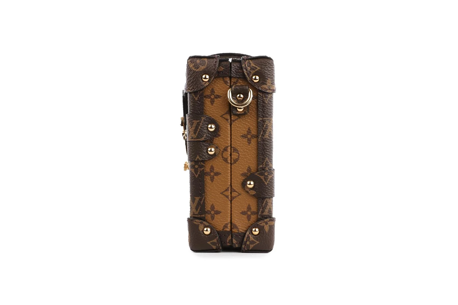 LOUIS VUITTON BROWN 2017 PETITE MALLE MONOGRAM COATED CANVAS CLUTCH - Image 6