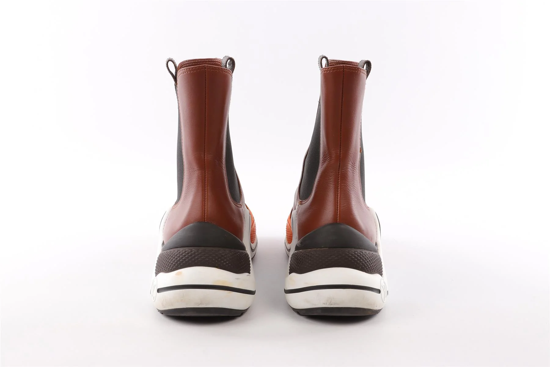 LOUIS VUITTON BROWN ARCHLIGHT LEATHER ANKLE BOOTS EU 41 UK 7 US 11 - Image 5