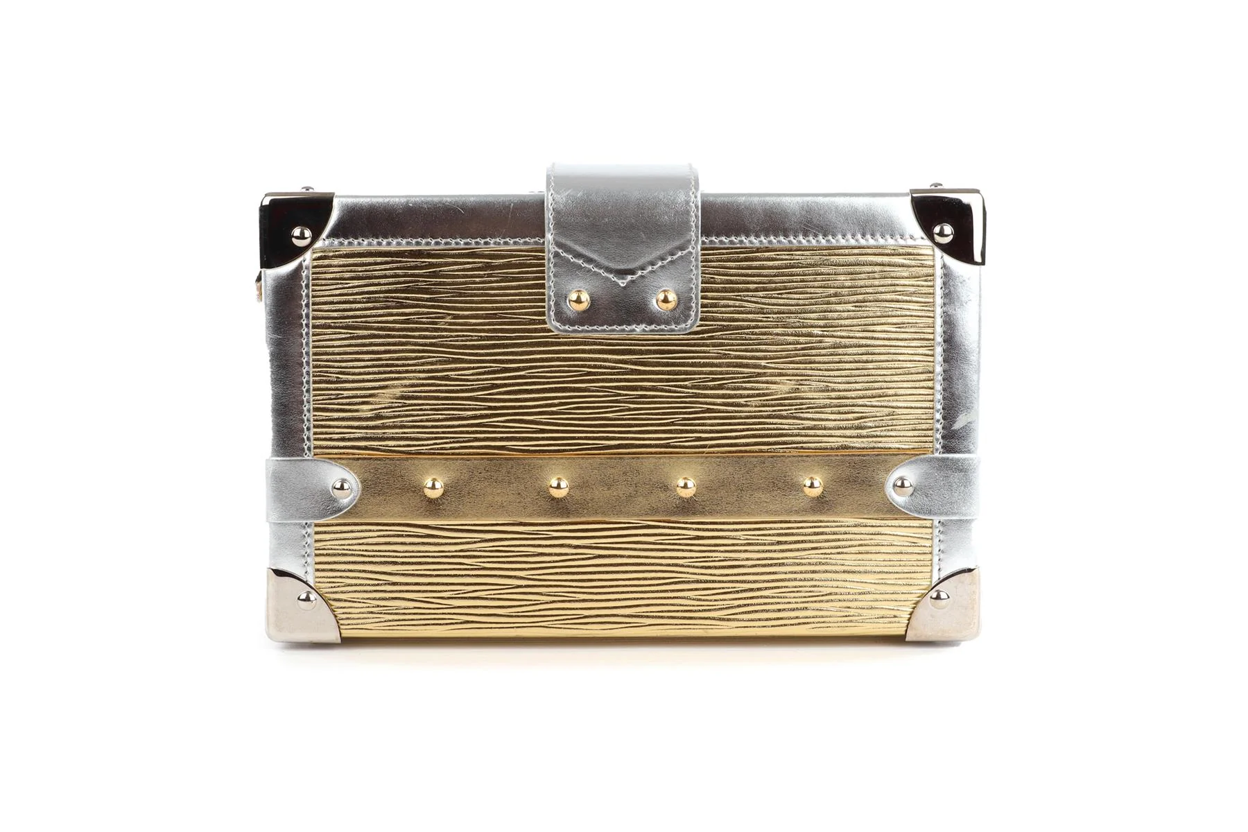 LOUIS VUITTON GOLD 2017 PETITE MALLE EPI LEATHER CLUTCH - Image 7