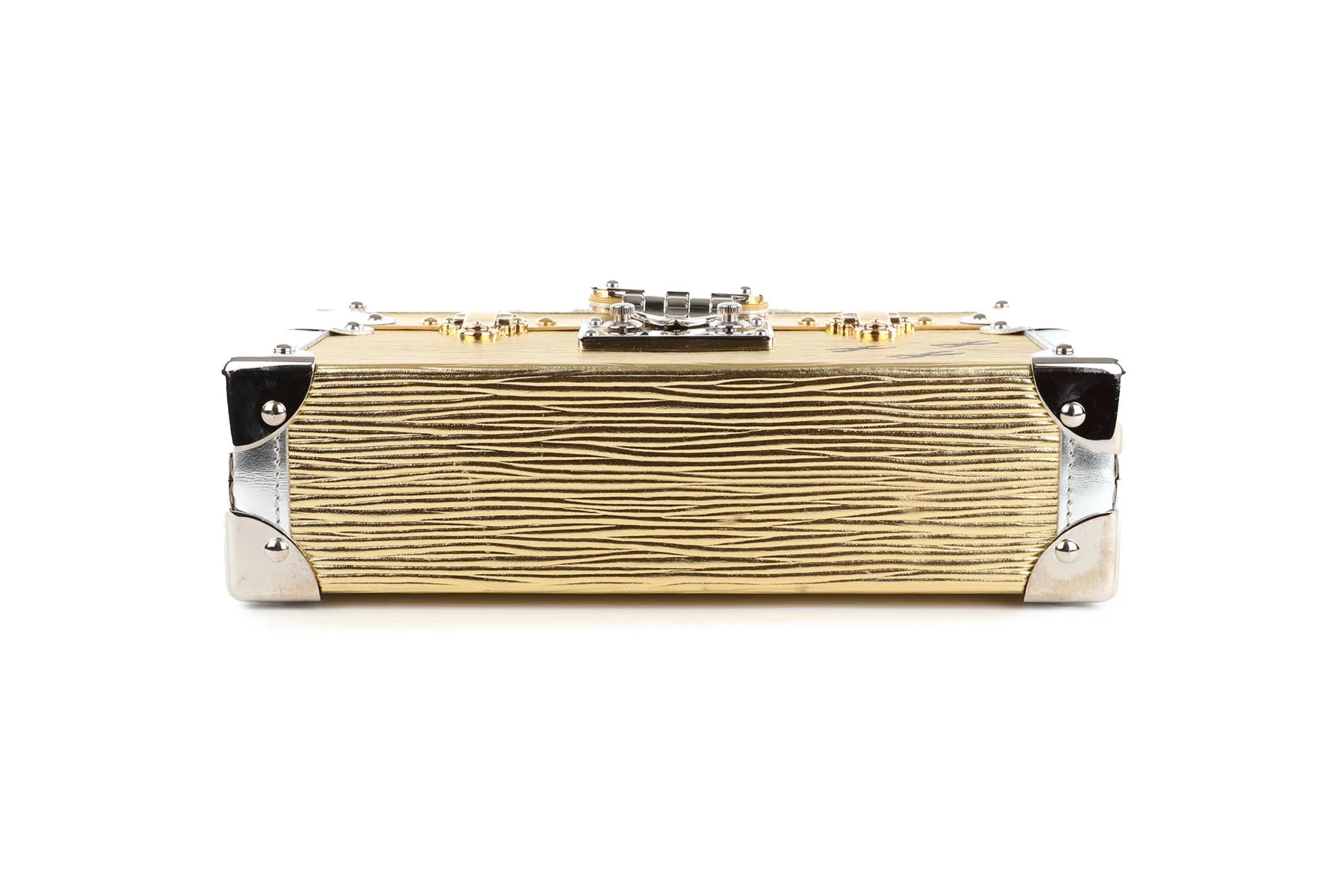 LOUIS VUITTON GOLD 2017 PETITE MALLE EPI LEATHER CLUTCH - Image 8