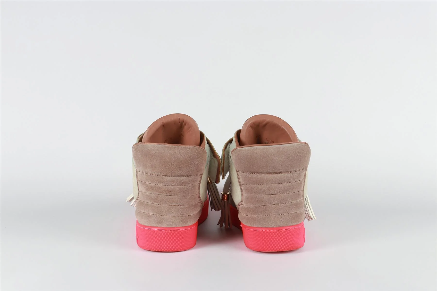 LOUIS VUITTON + KANYE WEST GREY JASPER PATCHWORK LEATHER SNEAKERS EU 41 UK 6.5 US 7.5 - Image 5