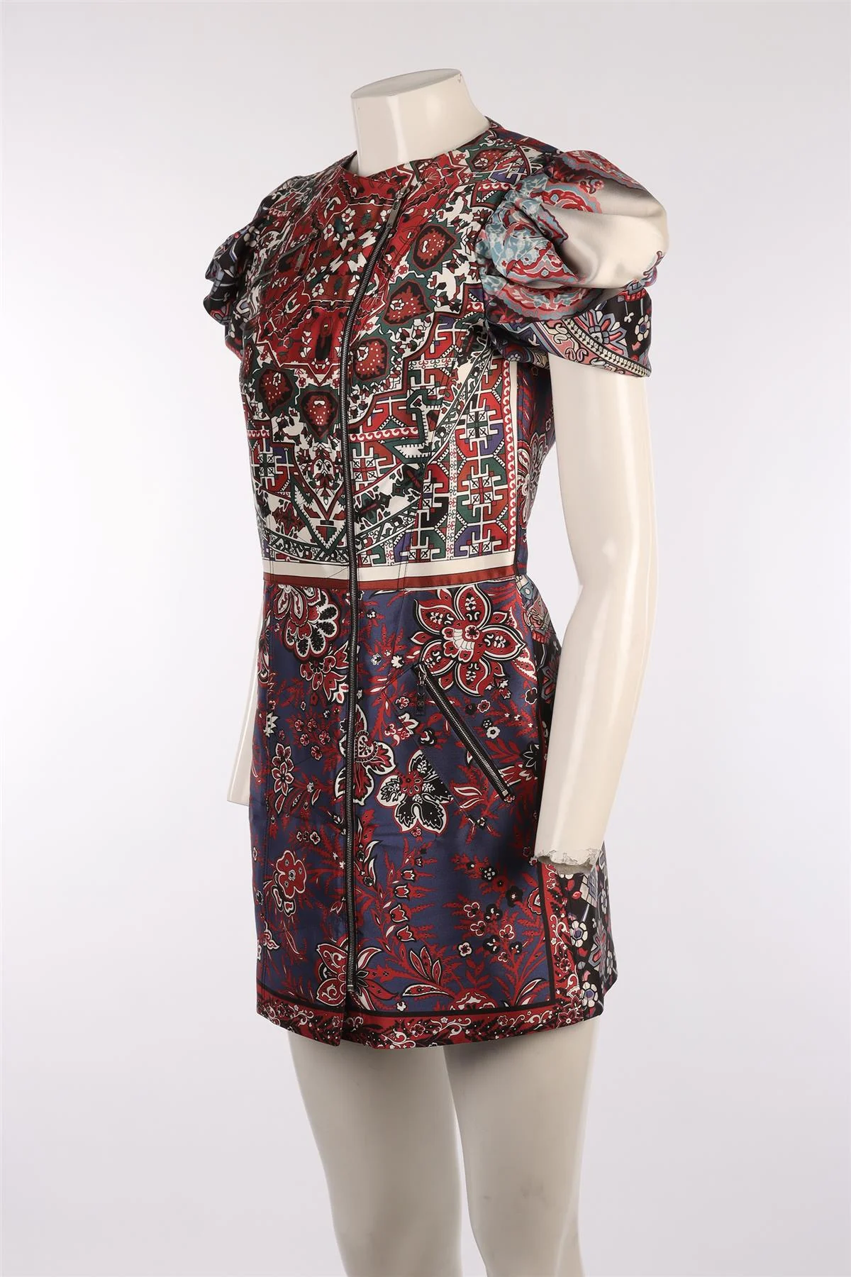 LOUIS VUITTON MULTI 2016 SILK MINI DRESS FR 38 UK 10 - Image 3