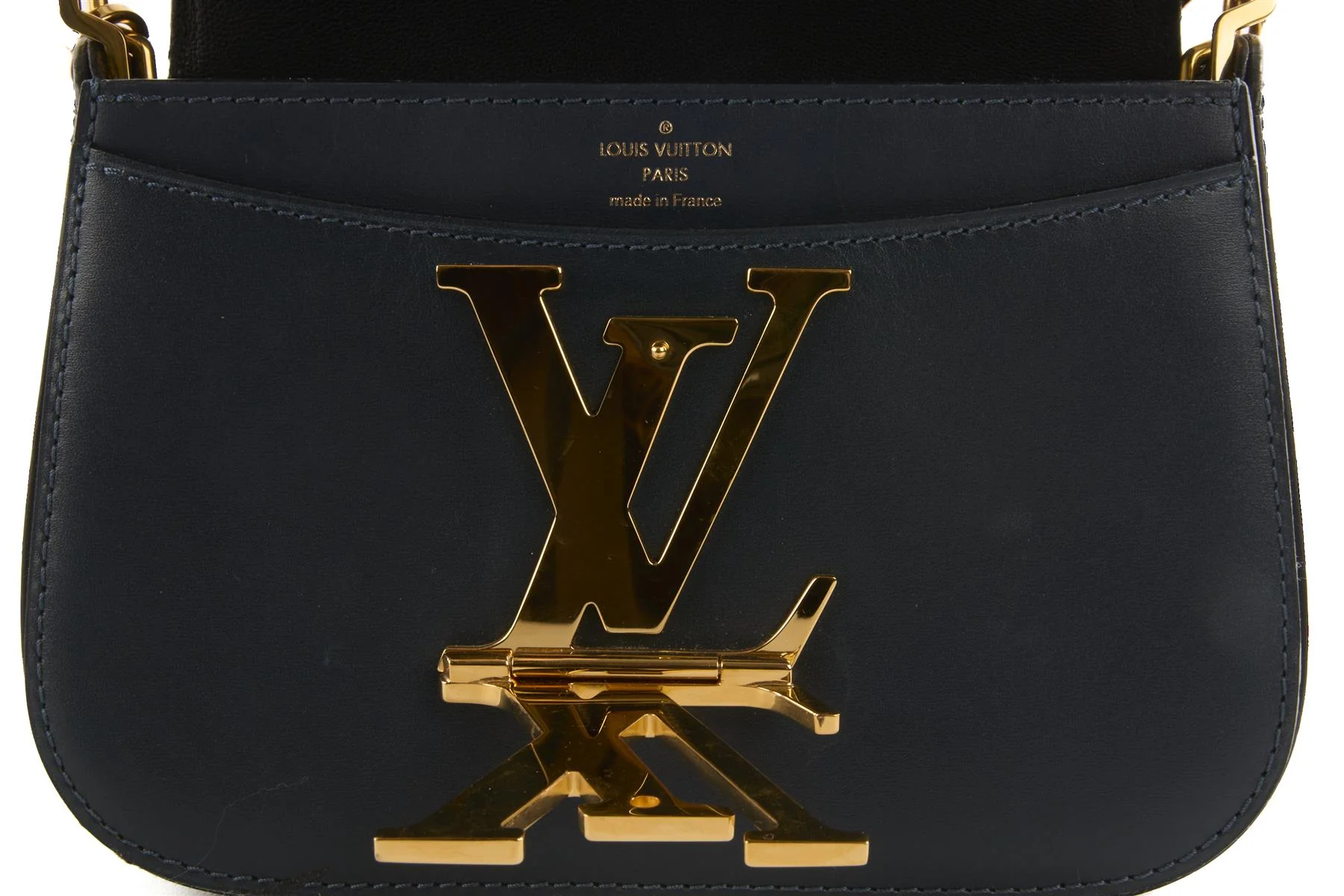 LOUIS VUITTON NAVY 2013 VIVIENNE LEATHER TOTE BAG - Image 8