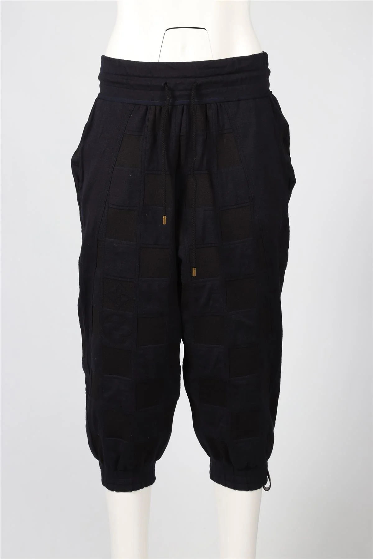 LOUIS VUITTON NAVY AND BLACK COTTON BLEND TRACK PANTS SMALL - Image 2