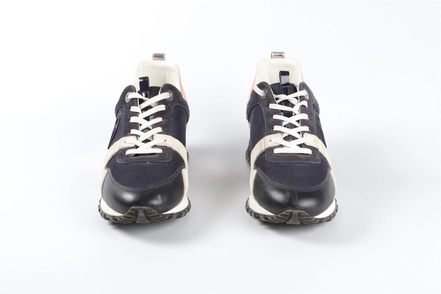 LOUIS VUITTON NAVY RUN AWAY SUEDE SNEAKERS EU 38 UK 5 US 8 - Image 3