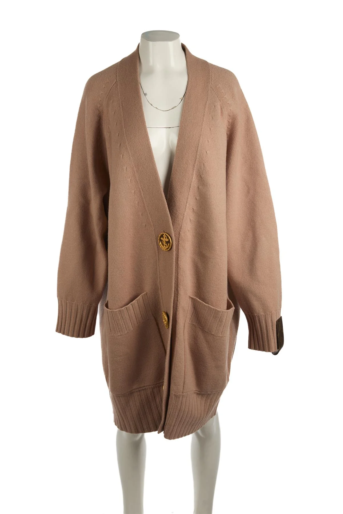 LOUIS VUITTON NUDE 2023 WOOL CARDIGAN SMALL - Image 2