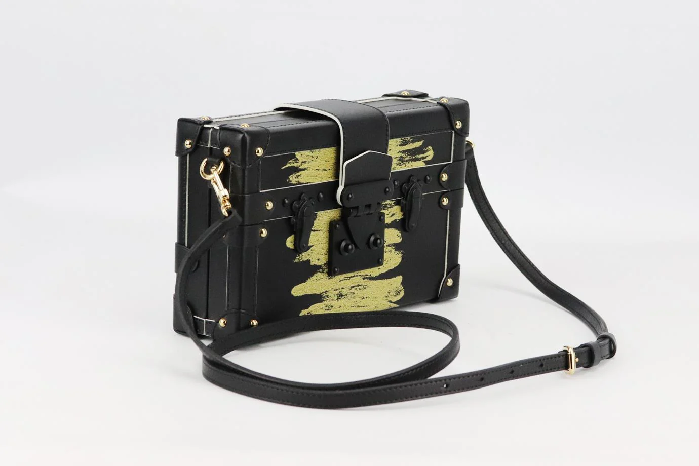 LOUIS VUITTON PETITE MALLE GOLDEN LIGHT CITY LEATHER CLUTCH - Image 7