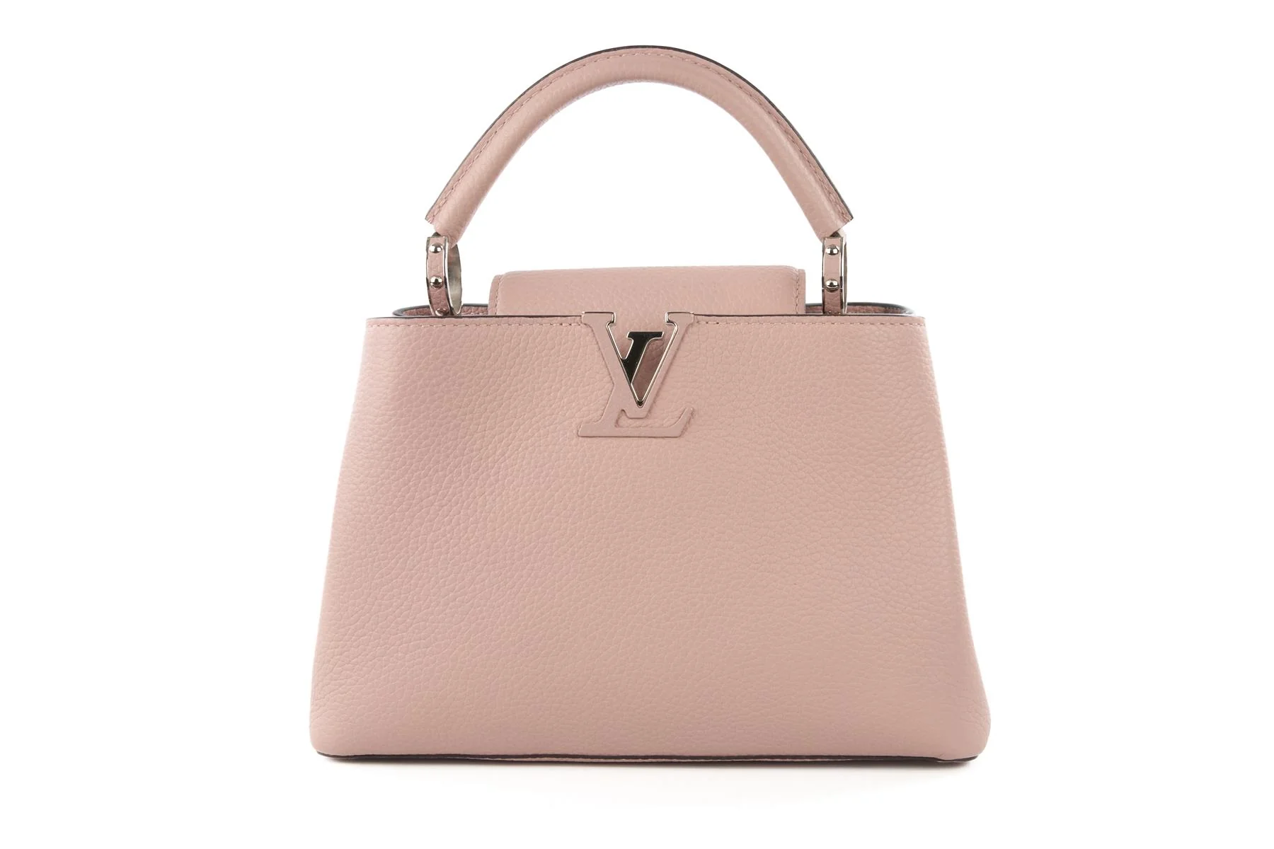 LOUIS VUITTON PINK CAPUCINES BB TAURILLON LEATHER TOTE BAG - Image 2