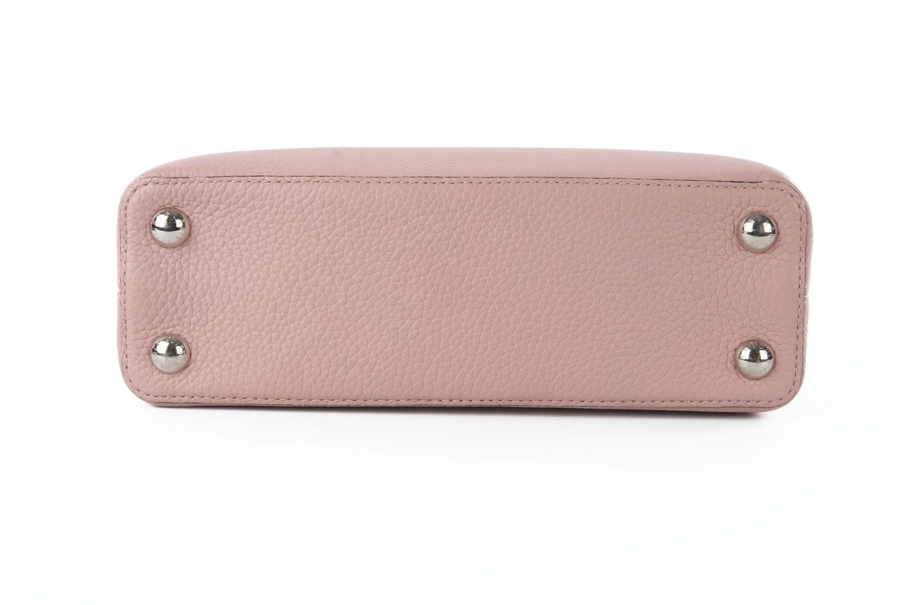 LOUIS VUITTON PINK CAPUCINES BB TAURILLON LEATHER TOTE BAG - Image 7