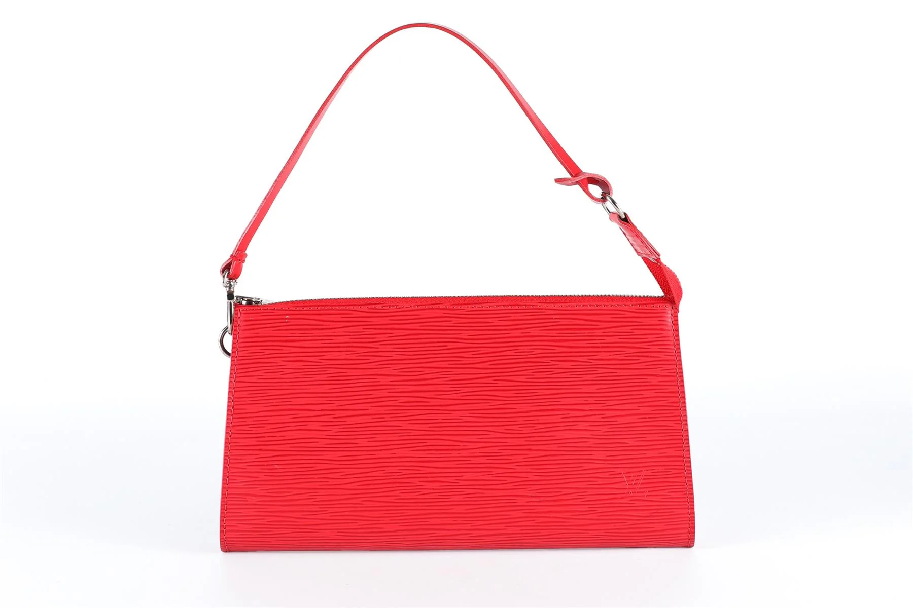 LOUIS VUITTON RED 2007 POCHETTE ACCESSOIRES EPI LEATHER SHOULDER BAG - Image 2