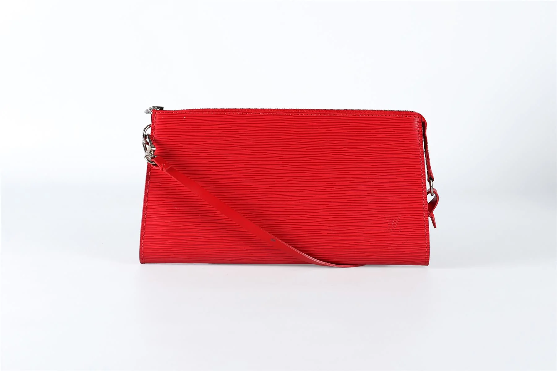 LOUIS VUITTON RED 2007 POCHETTE ACCESSOIRES EPI LEATHER SHOULDER BAG - Image 3