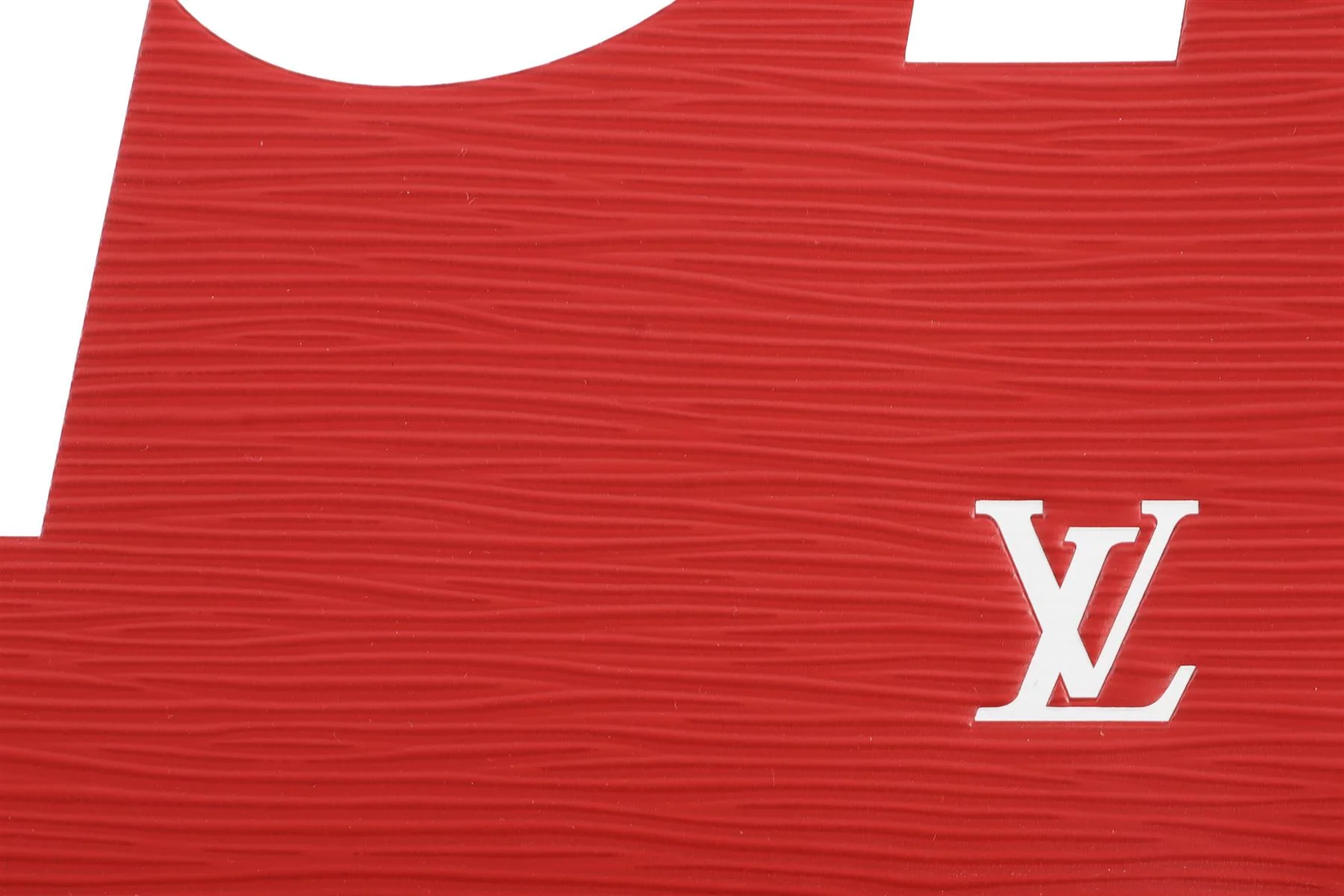 LOUIS VUITTON + SUPREME RED 2017 POCHETTE JOUR GM EPI LEATHER CLUTCH - Image 8