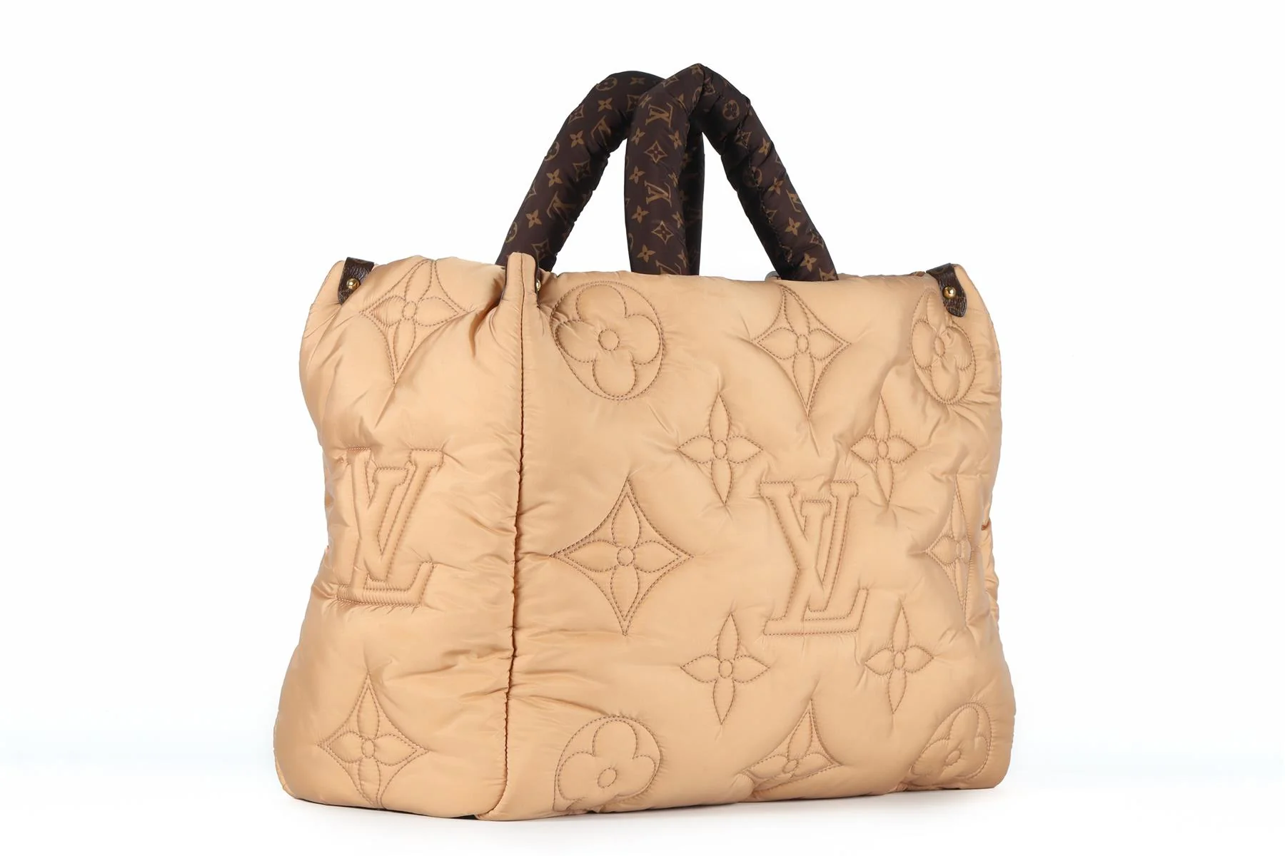 LOUIS VUITTON TAN 2021 ONTHEGO GM MONOGRAM NYLON TOTE BAG - Image 4