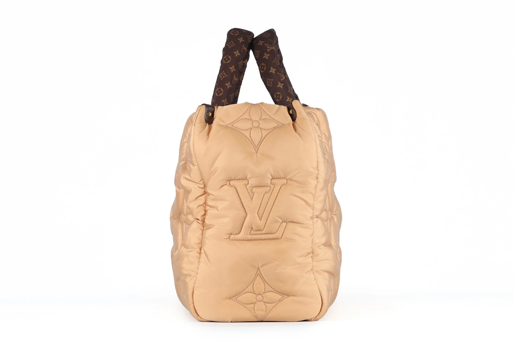 LOUIS VUITTON TAN 2021 ONTHEGO GM MONOGRAM NYLON TOTE BAG - Image 5
