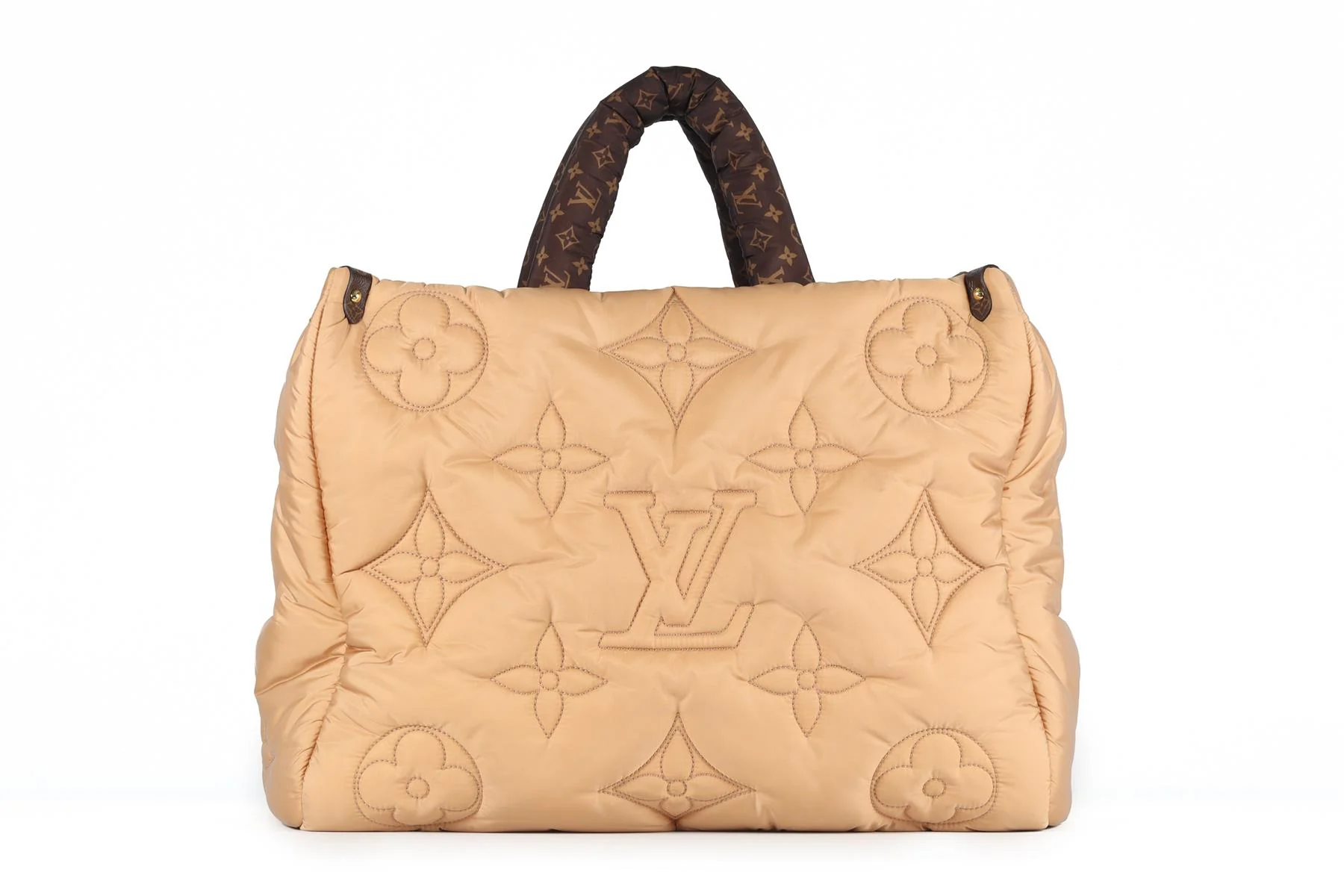 LOUIS VUITTON TAN 2021 ONTHEGO GM MONOGRAM NYLON TOTE BAG - Image 7