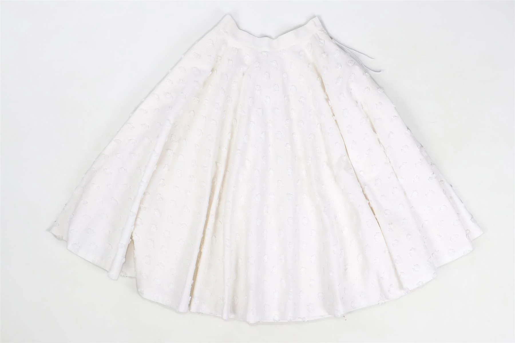 LOUIS VUITTON WHITE COTTON MIDI SKIRT FR 34 UK 6 - Image 2