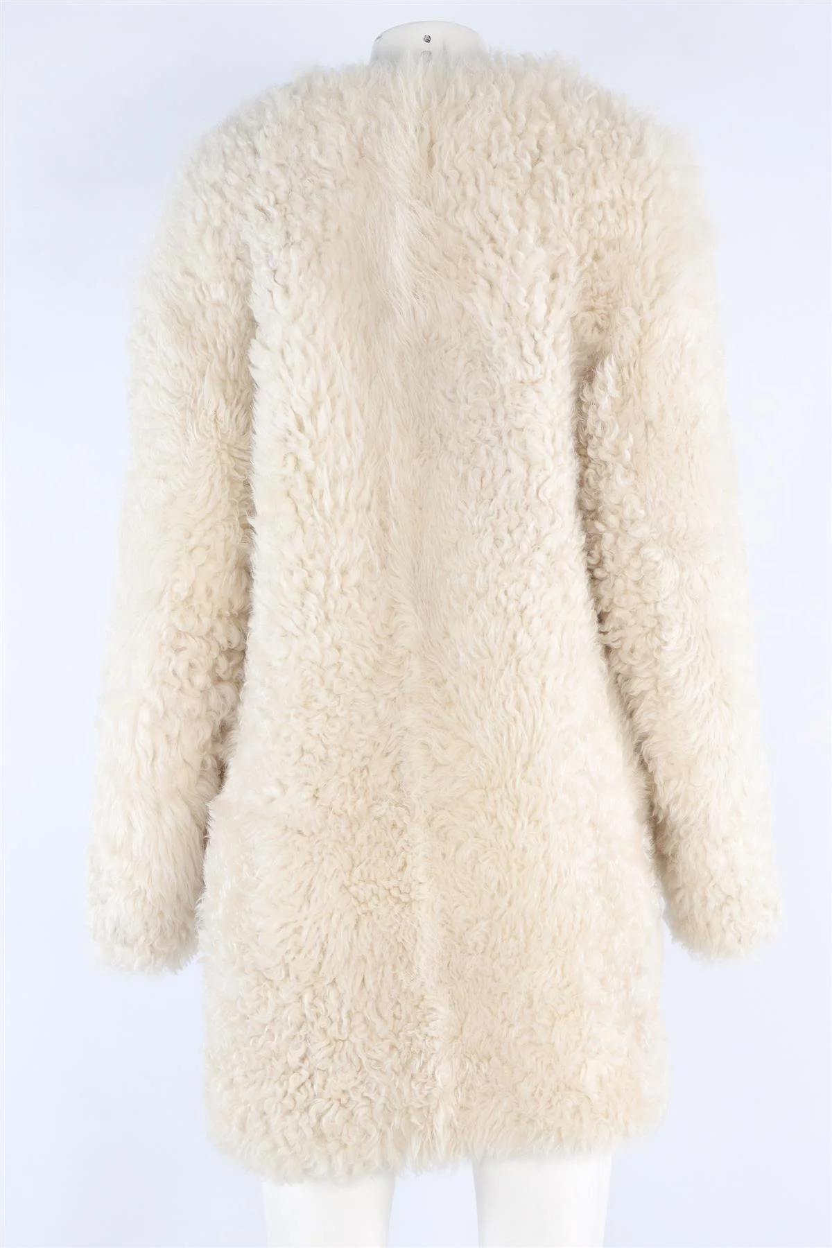 LOULOU STUDIO CREAM SHEARLING COAT SMALL - Image 4
