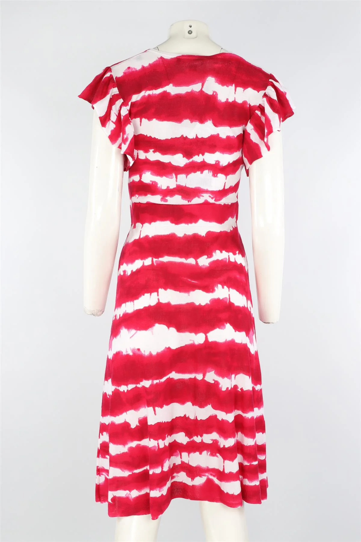 LOVE MOSCHINO PINK COTTON MIDI DRESS IT 40 UK 8 - Image 4