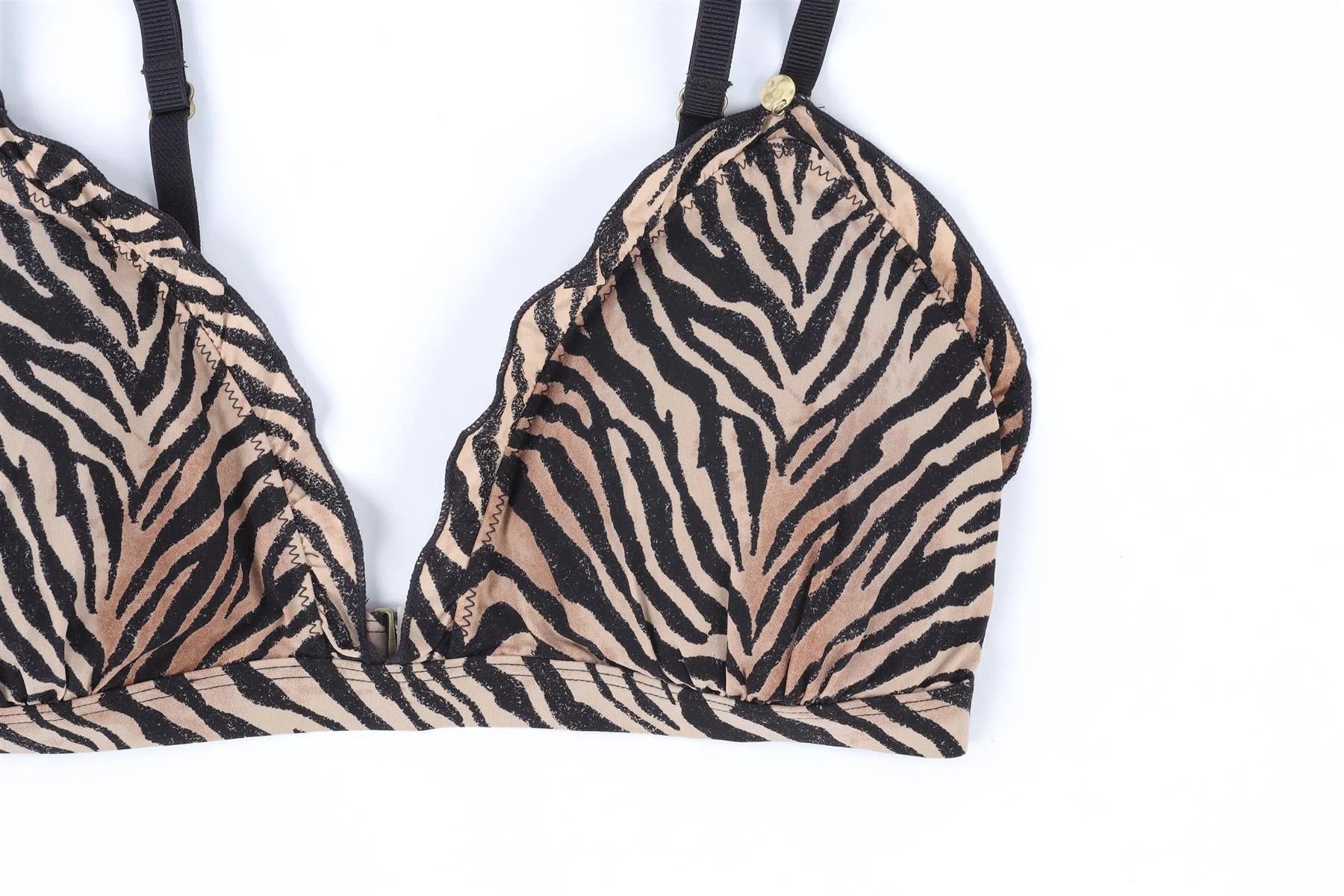 LOVE STORIES SWIM CLUB BROWN BIKINI UK 8-10 - Image 3