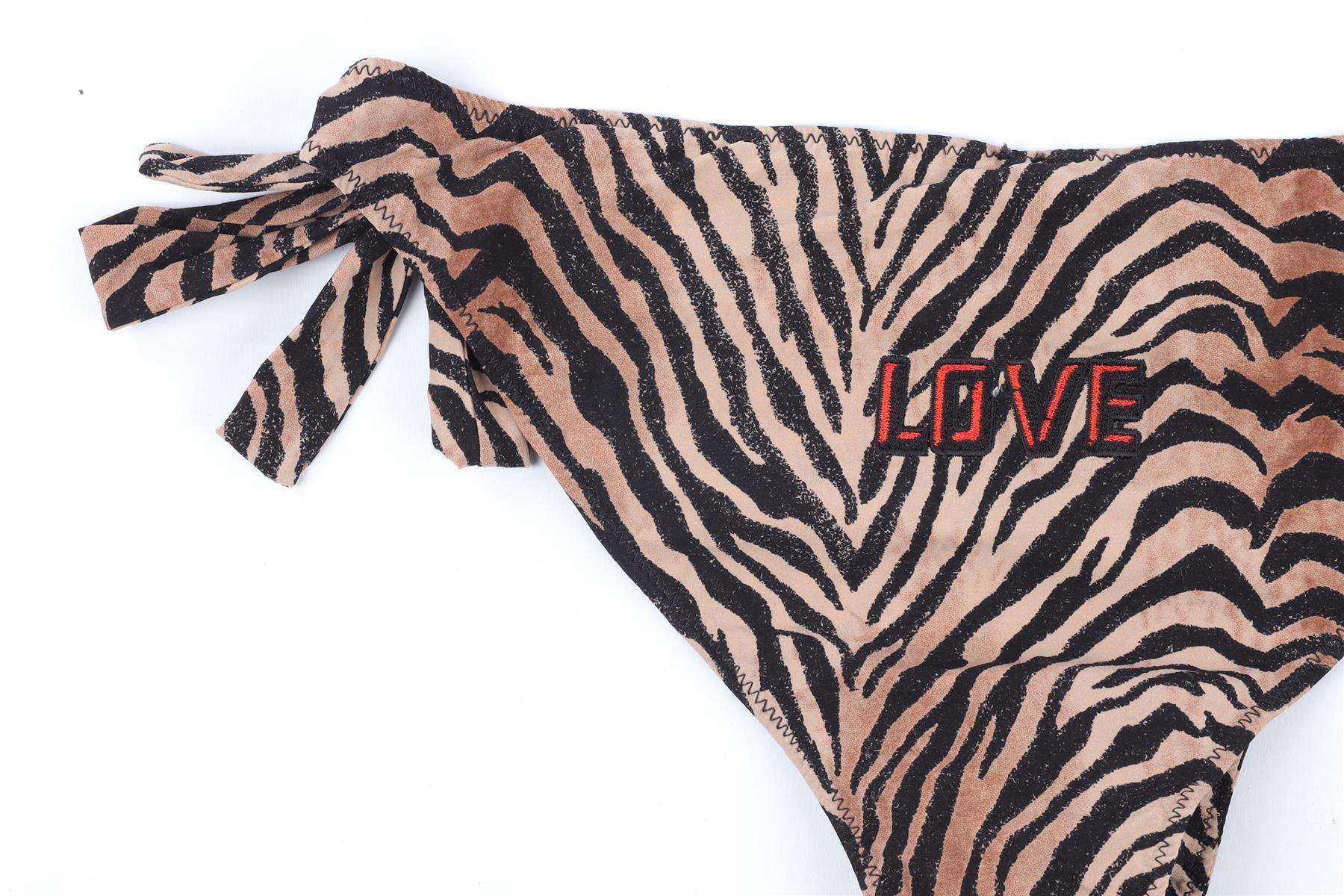 LOVE STORIES SWIM CLUB BROWN BIKINI UK 8-10 - Image 5
