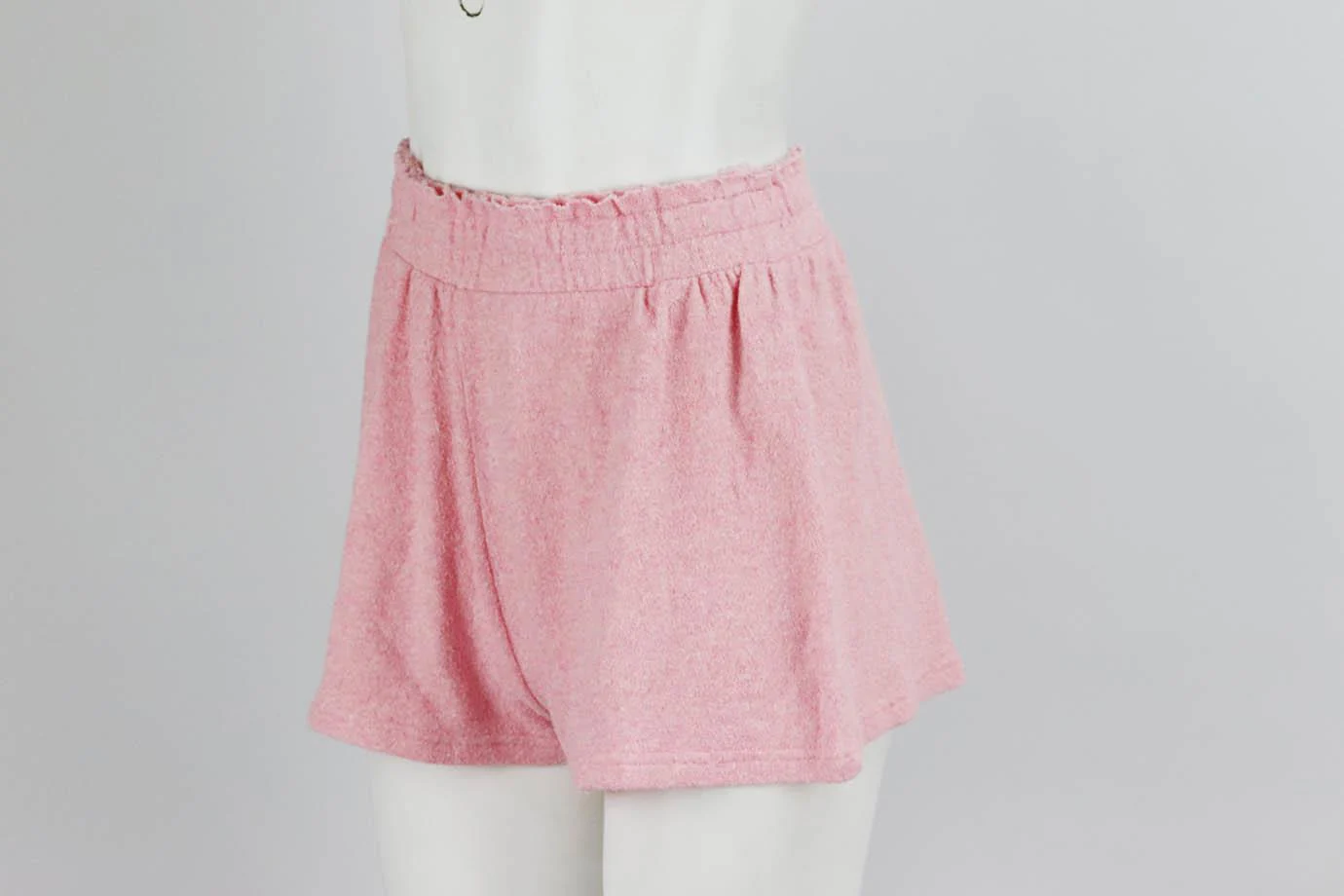 LOVESHACKFANCY BOUCLÉ KNIT SHORTS SMALL - Image 3