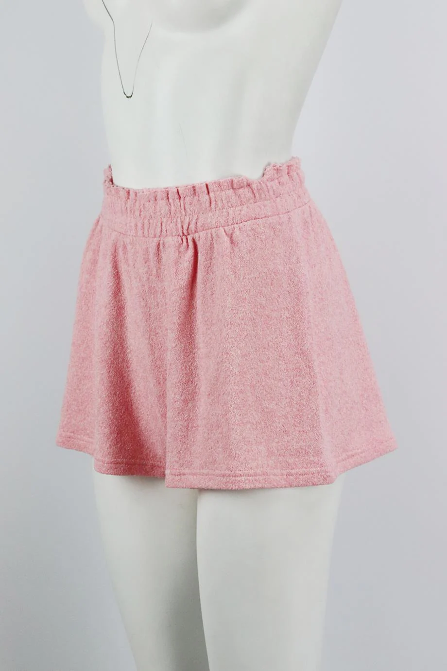 LOVESHACKFANCY BOUCLÉ KNIT SHORTS SMALL - Image 3