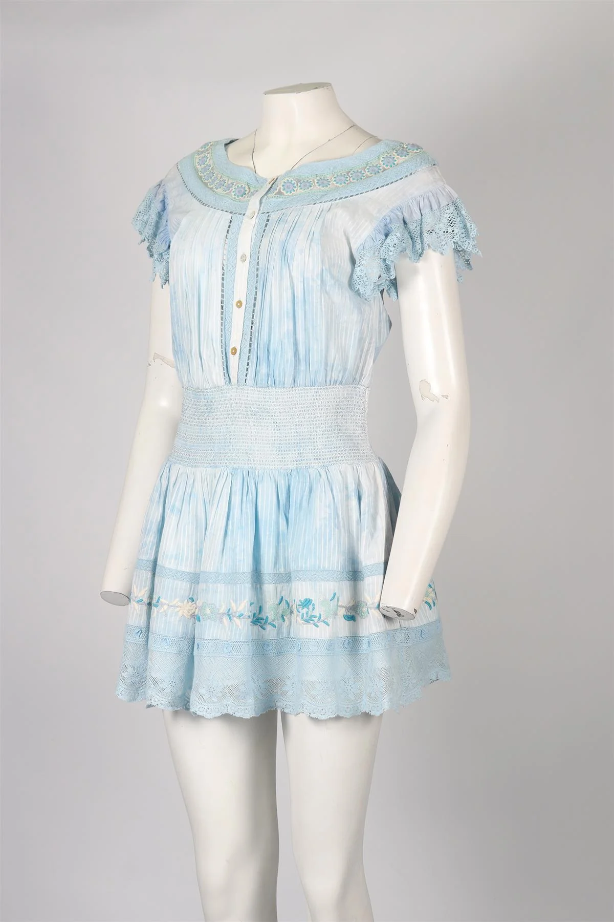LOVESHACKFANCY COTTON MINI DRESS MEDIUM - Image 3