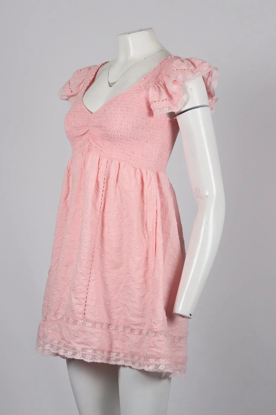 LOVESHACKFANCY COTTON MINI DRESS SMALL - Image 3