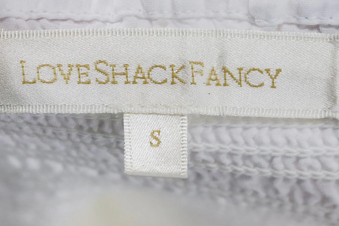 LOVESHACKFANCY EMBROIDERED COTTON MAXI DRESS SMALL - Image 5
